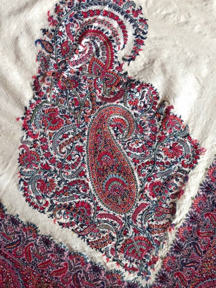 Handmade Border Work Shawl