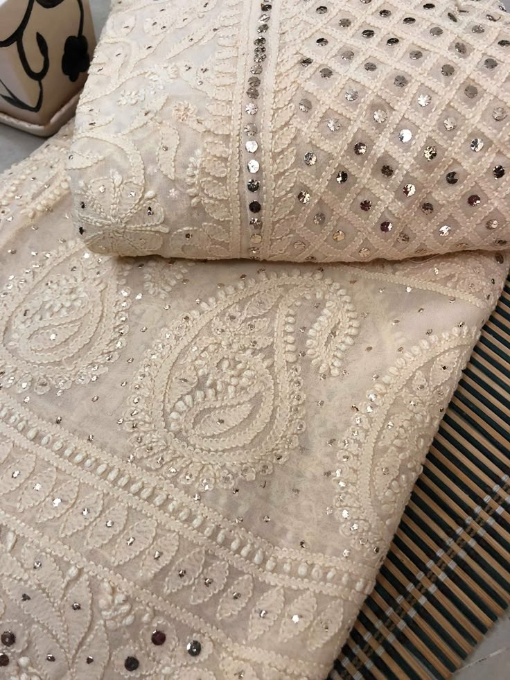 Mukaish Chikankari Lehenga Skirt