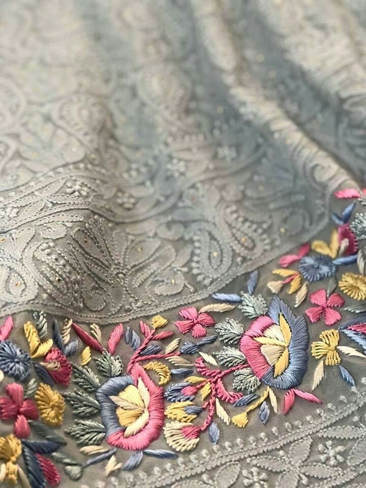 Parsi Embroidery Work Suits(Unstitched)