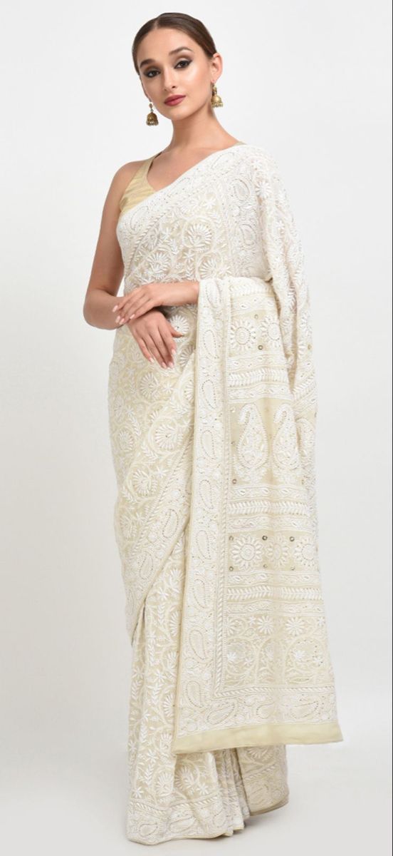 Chikankari saree