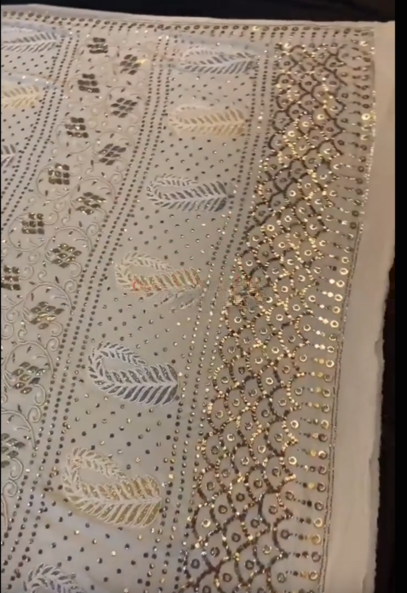 Mukesh Saree🌹 Luxury Fully dye-able(Unstitched)