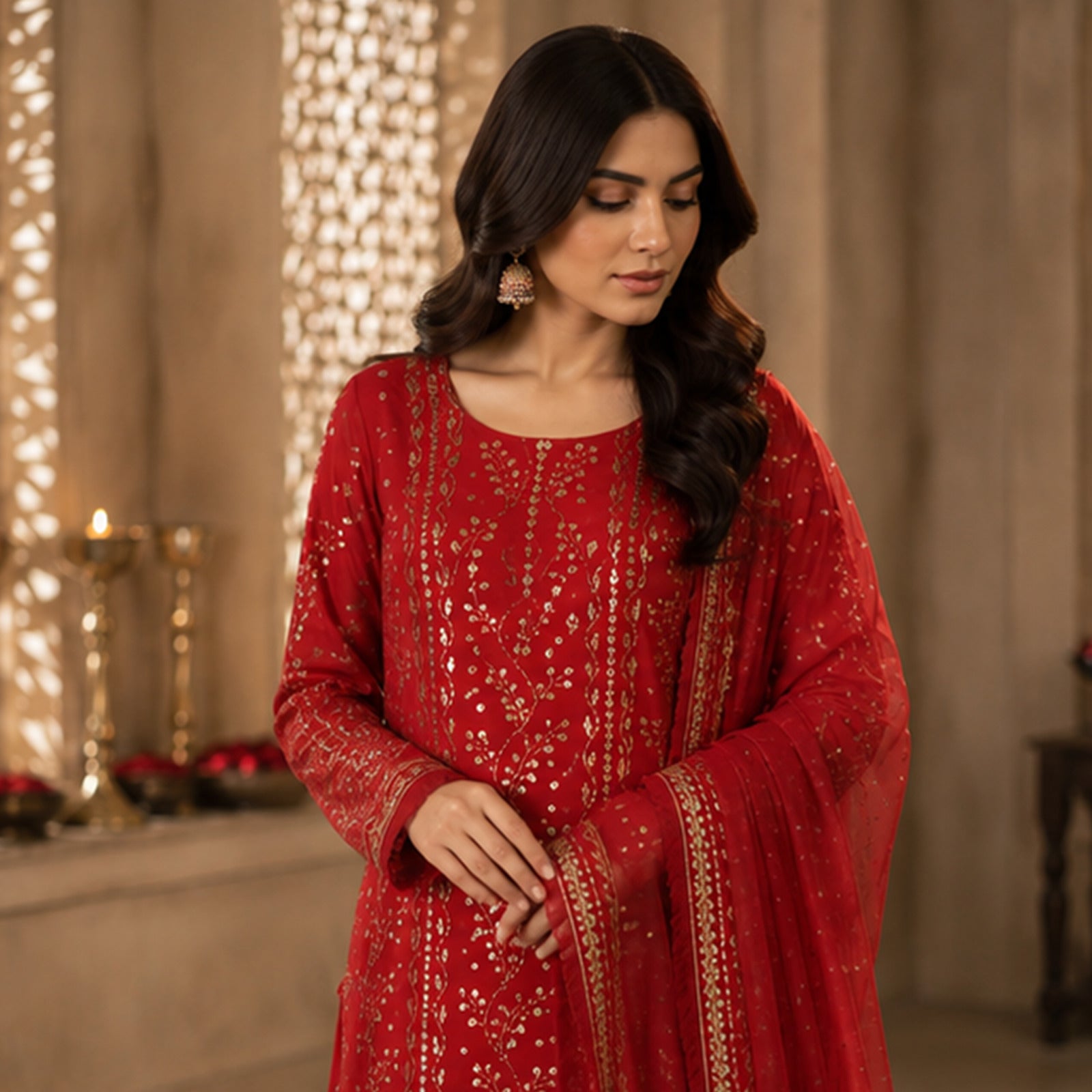 Antique Kamdani 2 Piece Suit
