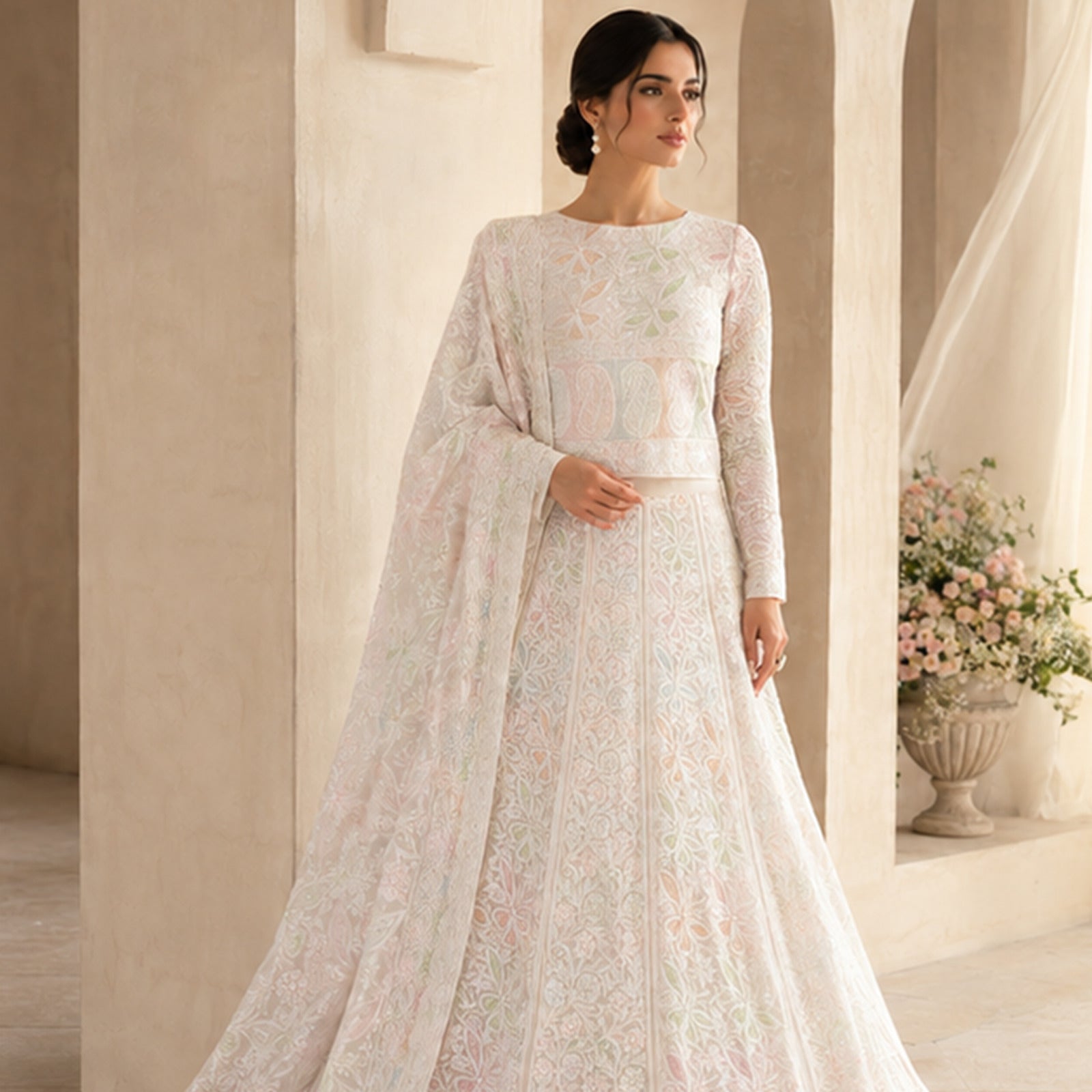 Antique Kamdani 3 Piece Lengha