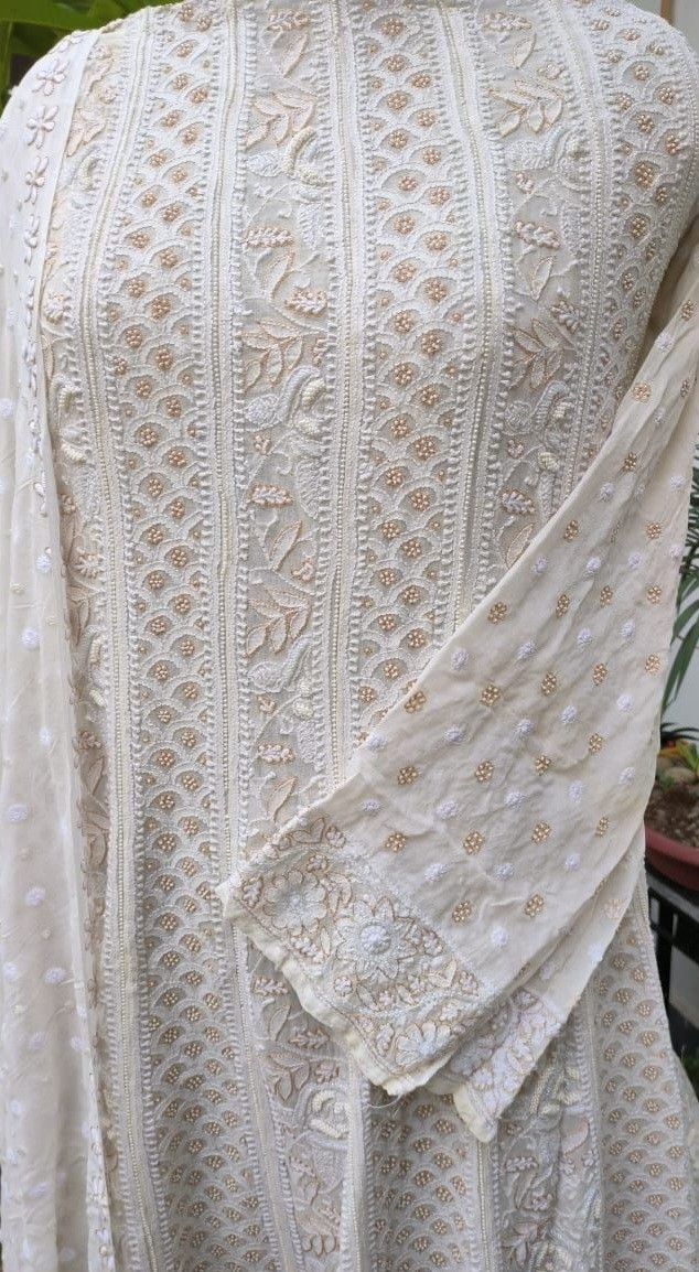 Chikankari designer anarkali